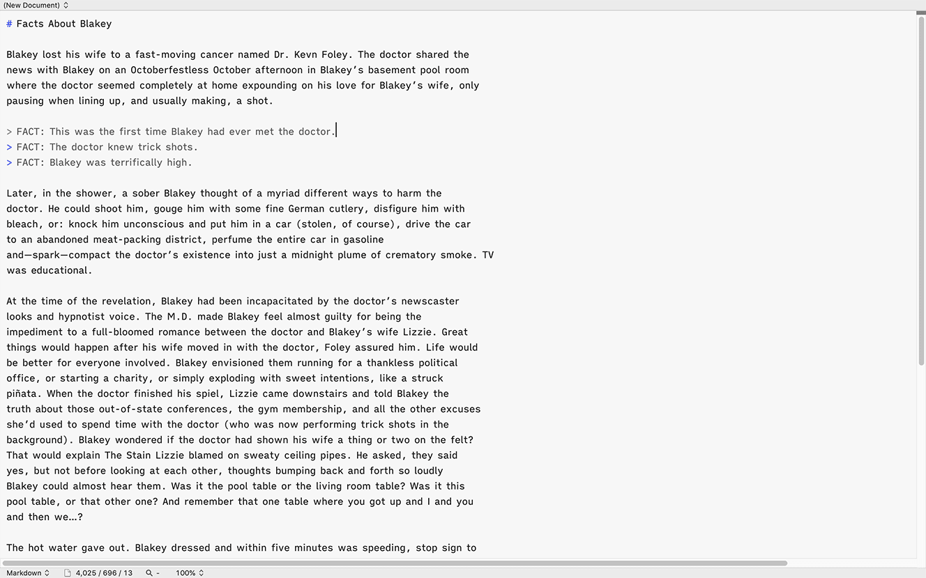 BBEdit in full-screen view.